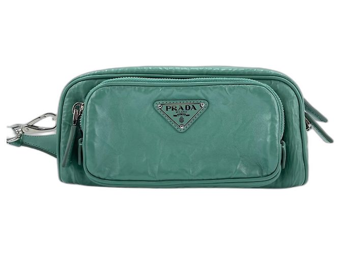 Borsa a tracolla Prada Nappa Verde Antico