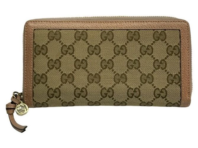 Cartera larga Gucci GG Canvas Beige