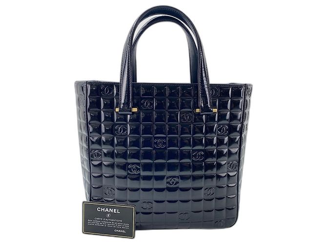 Borsa Tote Chanel Chocolate Bar Nero
