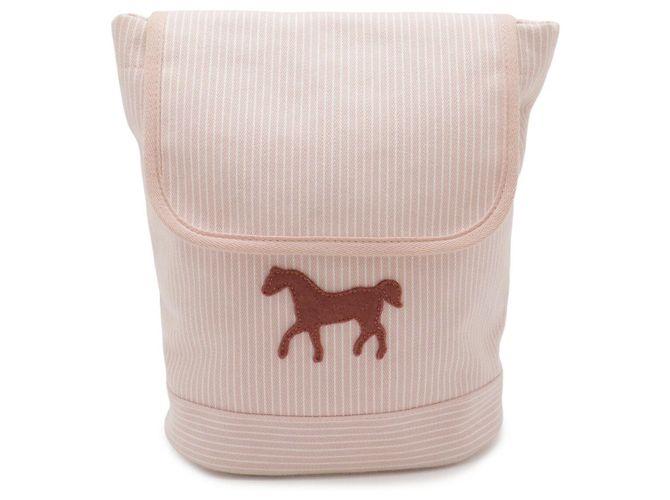 Hermès Hermes Cavalcolor Cotton Backpack Pink