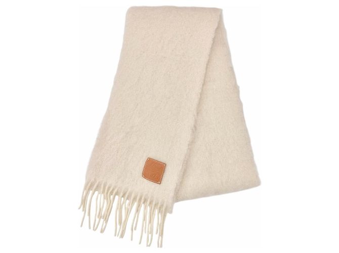 Cachecol de lã de mohair Loewe Branco