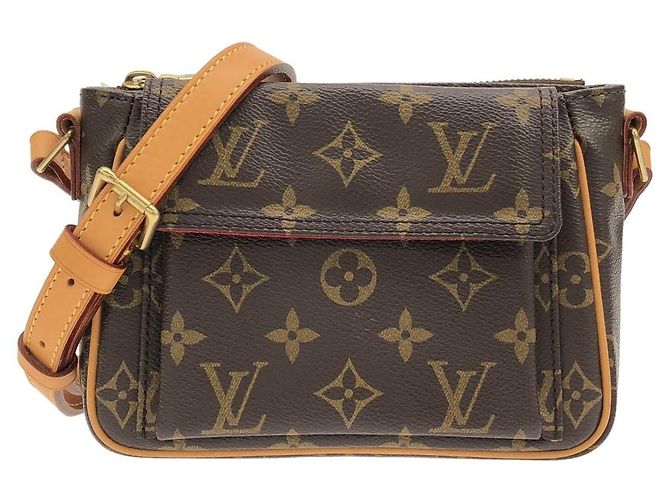 Borsa a Spalla Louis Vuitton VIVA CITE Monogram Metallico Bronzo
