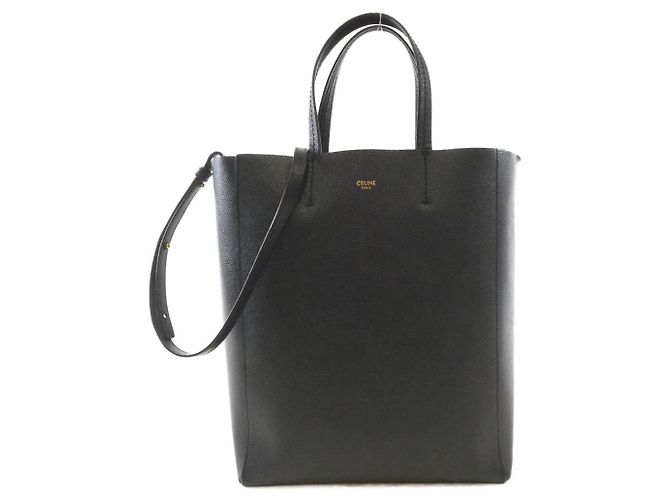 Céline Celine Vertical Cabas Small Calf Tote Bag Blue