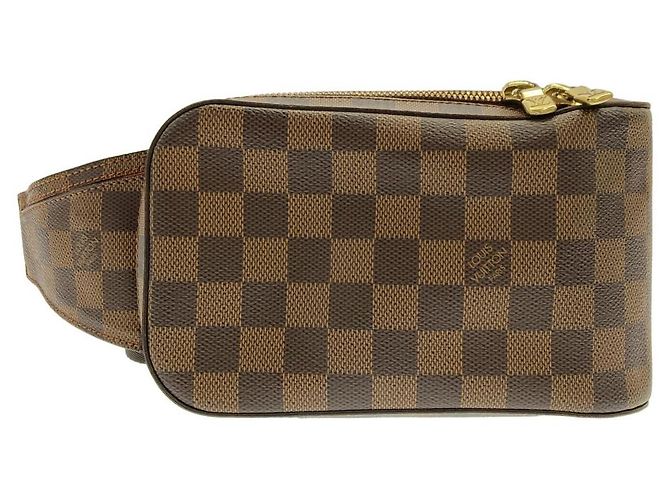 Bolsa de Ombro Louis Vuitton Damier Geronimos Marrom