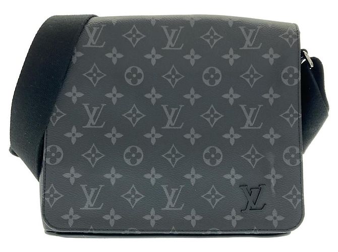 Borsa a tracolla Louis Vuitton Monogram Eclipse Nero