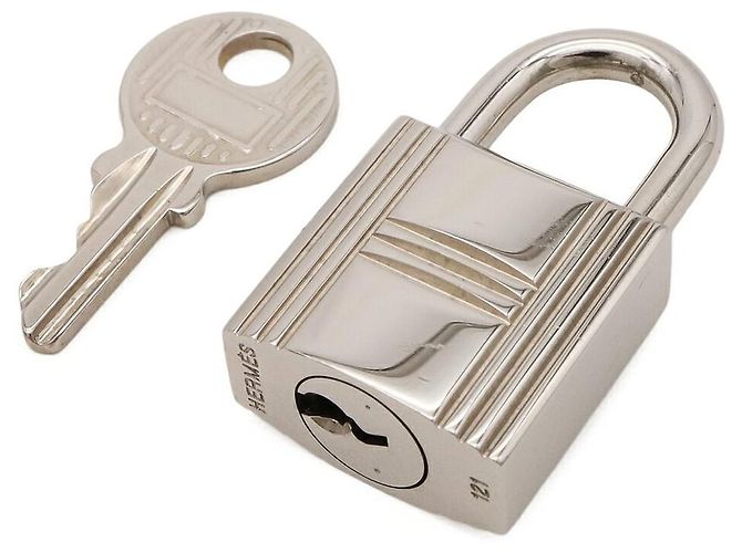 Lucchetto Hermès in metallo argento Metallico