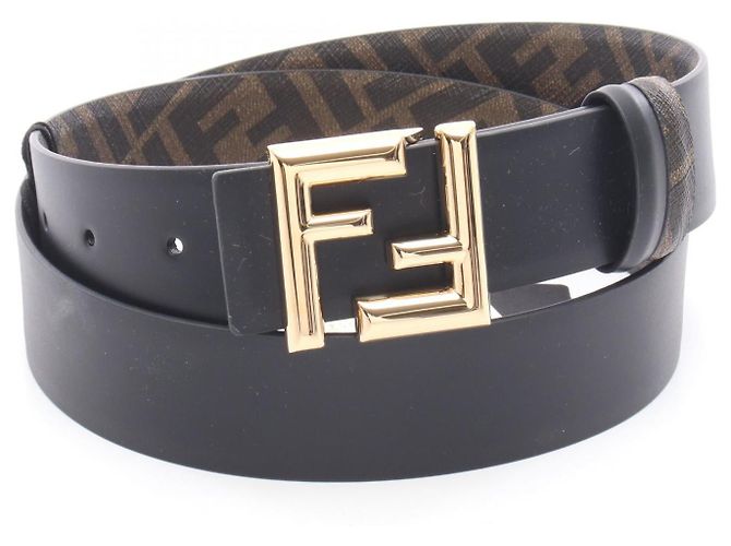 Fendi Reversible Leather Belt Brown