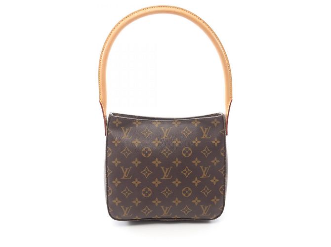 Louis Vuitton Looping MM Monogram Shoulder Bag Brown