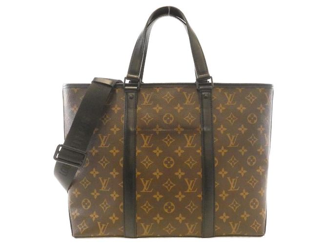 Borsa Tote Louis Vuitton Monogram Macassar Marrone