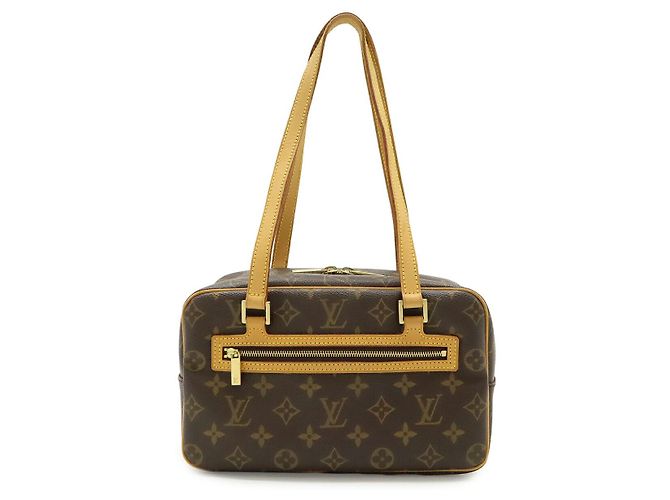 Louis Vuitton Cite Monogram Shoulder Bag Brown