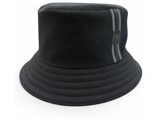 Gorro Hermès de algodão azul