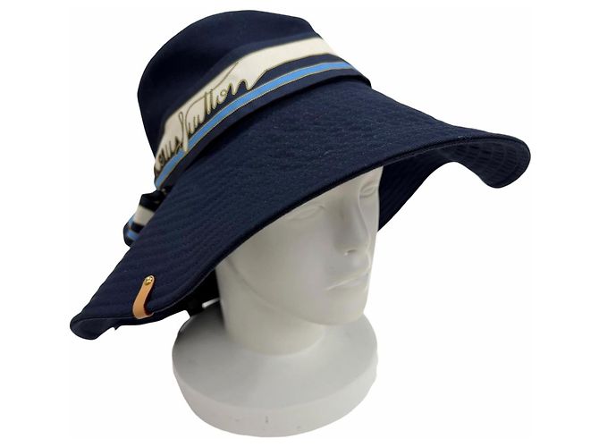 Louis Vuitton Cotton Bucket Hat Blue