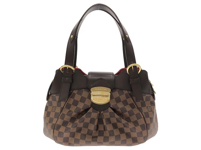 Bolsa de Ombro Louis Vuitton Sistina Damier Marrom