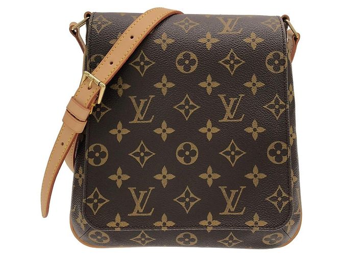 Bolso de Hombro Louis Vuitton Monogram Castaño