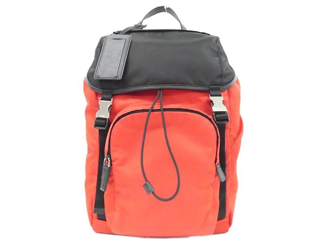 Prada Tessuto Montagna Backpack Red