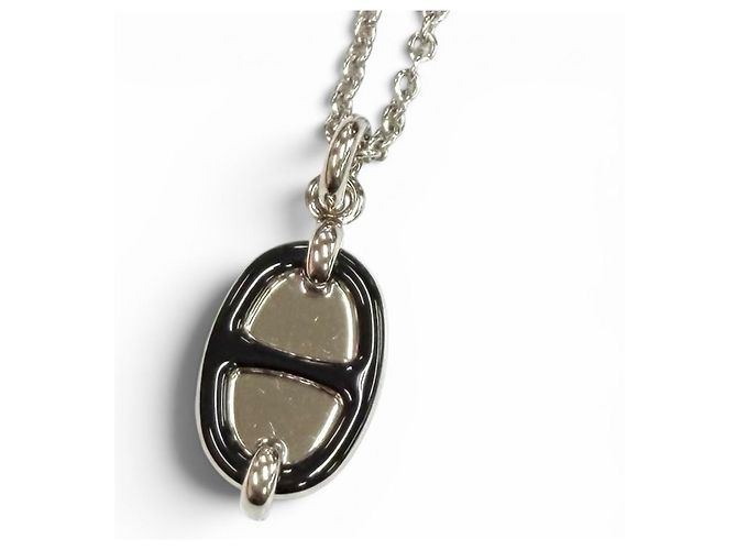 Hermès Collier Mini Maillon Hermes Noir