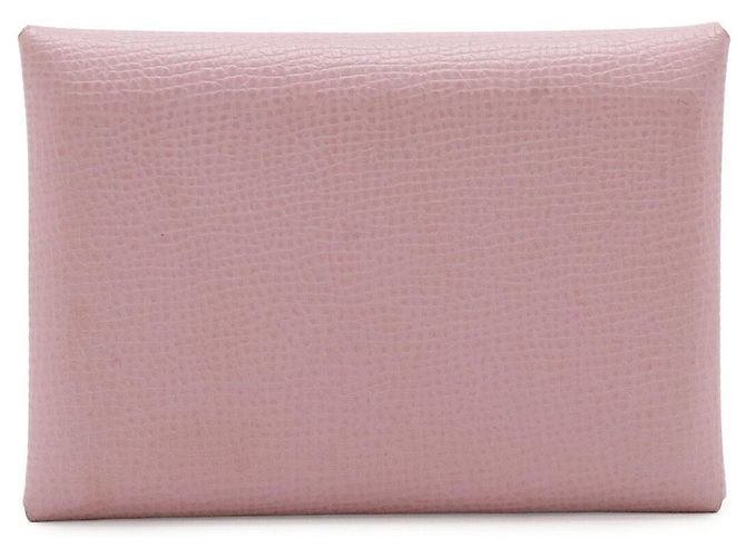 Hermès Hermes Calvi Duo Veau Epsom Tarjetero Rosa