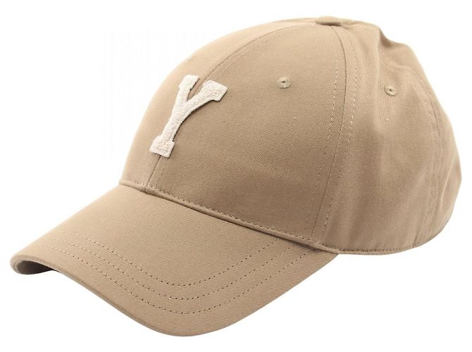 Yves Saint Laurent Gorra Saint Laurent Paris Y Varsity de algodón Verde