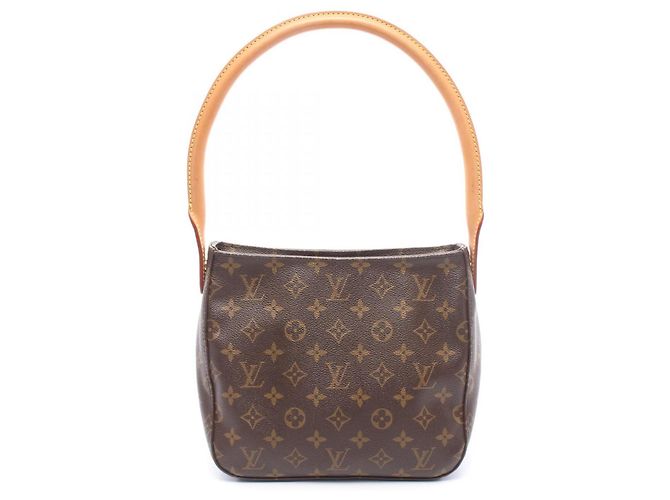 Bolsa de Ombro Louis Vuitton Looping MM Monogram Marrom