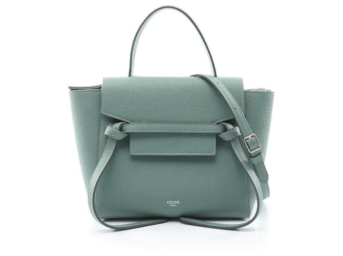 Céline CELINE BELT BAG NANO Lederhandtasche Grün