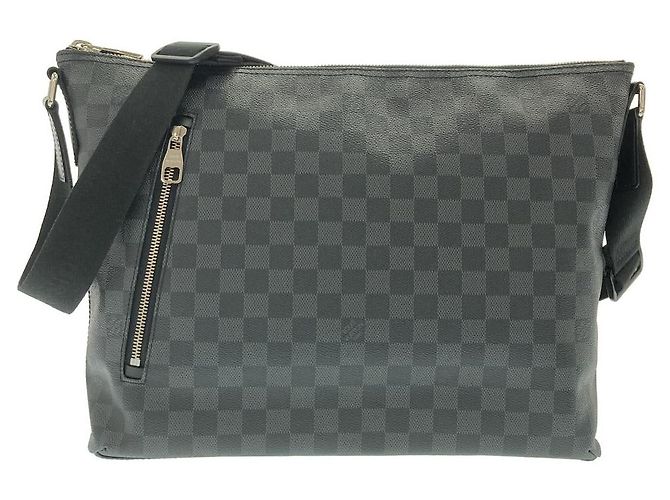 Louis Vuitton Damier Graphite Schultertasche Schwarz