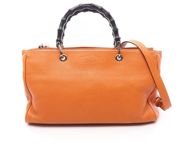 Sac cabas Gucci Bamboo Shopper Medium en cuir 2-way