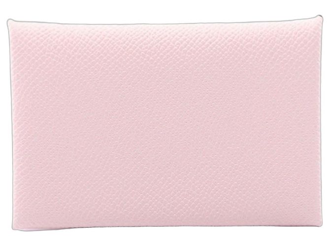 Hermès Hermes Calvi Coin Case Pink