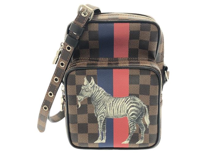 Bolsa de Ombro Louis Vuitton Damier Chapman Marrom