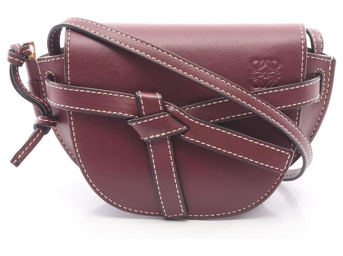 Borsa a tracolla Loewe Gate Mini in pelle Marrone