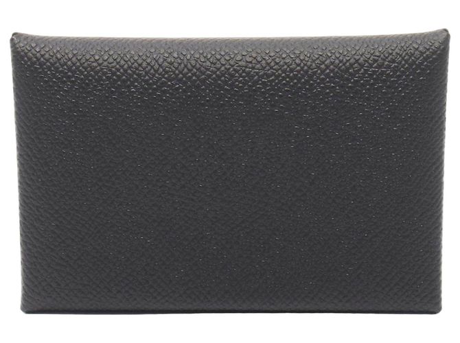 Hermès Hermes Calvi Calf Coin Case Black
