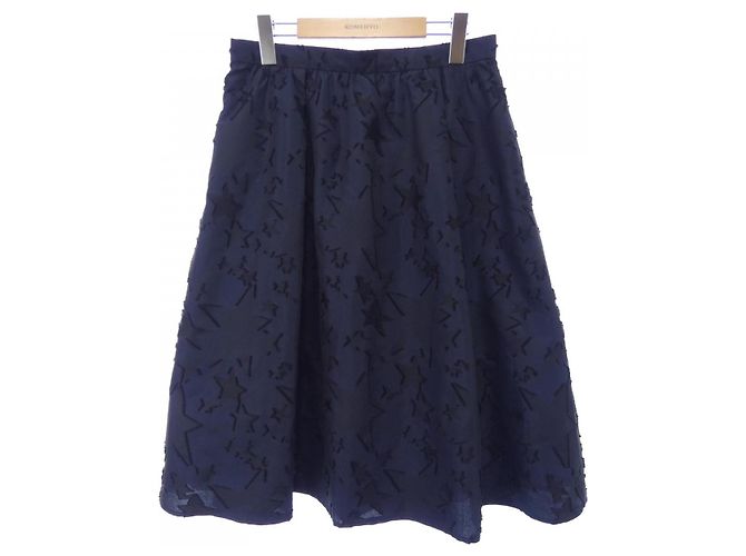 Autre Marque Falda Rene Negro Azul marino