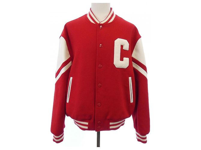 Céline CELINE Chaqueta Teddy Jackson Chaqueta Stadium Roja