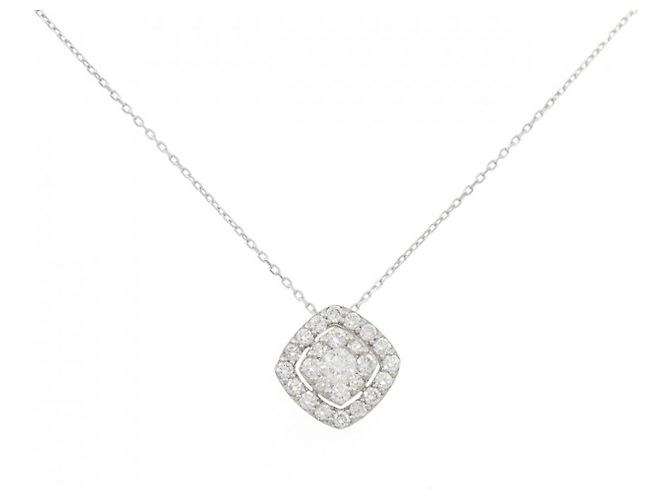 Autre Marque Collana in platino e diamanti Ponte Vecchio Argento
