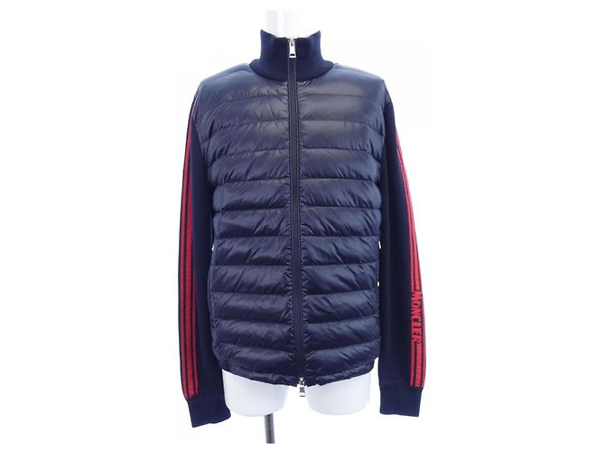 Moncler Down Jacket Blue Navy blue