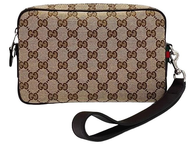 Gucci Mini bolsa transversal em canvas GG Marrom