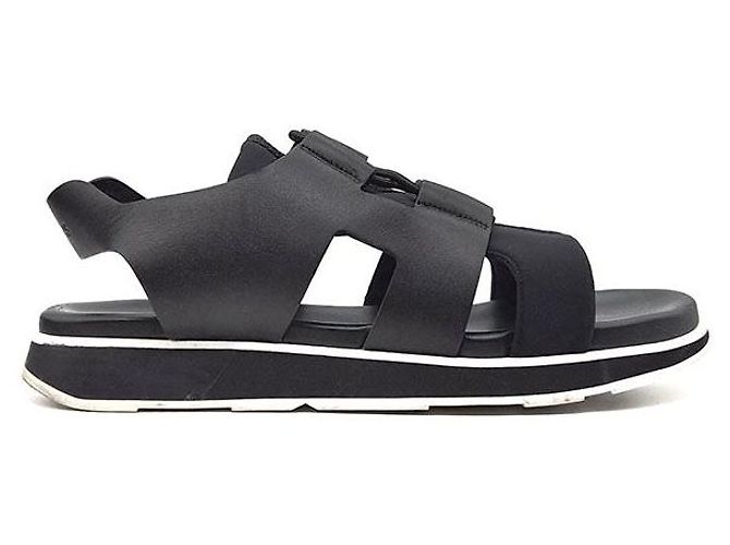 Hermès Player Sandals Black