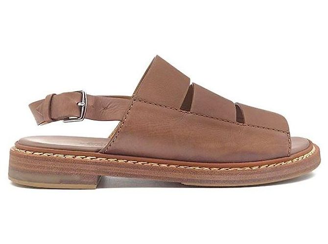 Hermès Multi Strap Sandals Brown