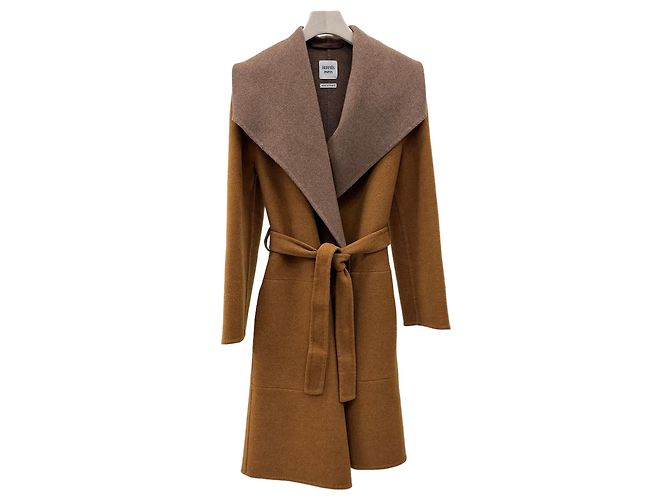 Hermès Cashmere Belt Coat Brown