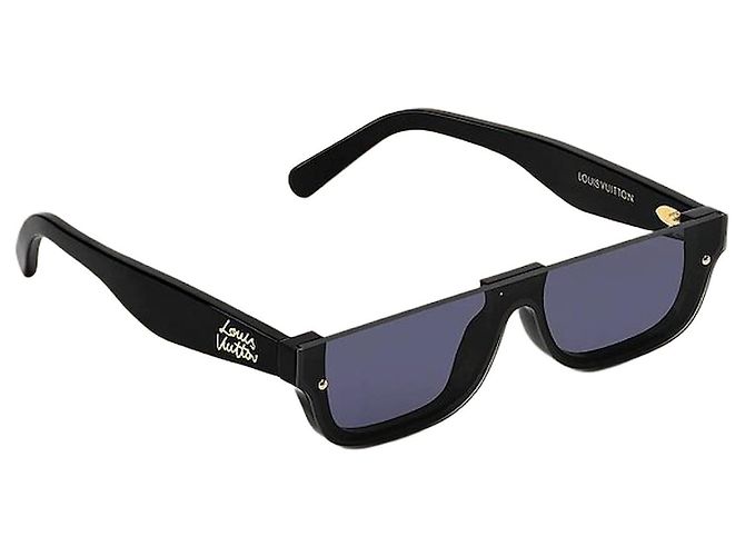 Louis Vuitton Gafas de sol rectangulares Script Castaño