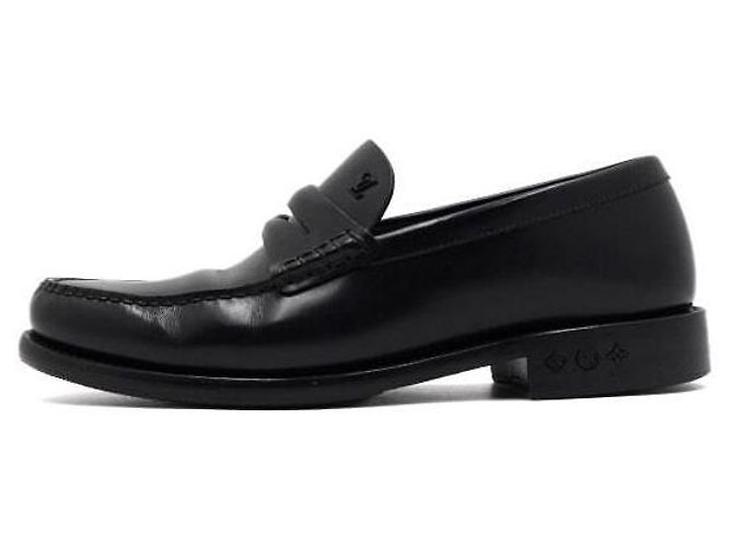 Louis Vuitton Mocassini in pelle nera da uomo Nero