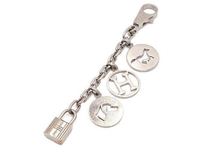 Hermès Silver Amulet Olga Chain Bag Charm Key Ring