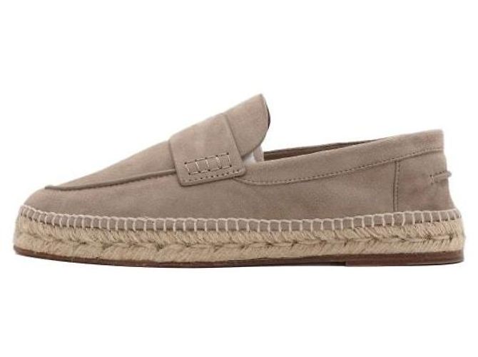 Hermès Espadrilles Trip Lee pour hommes, Beige Sable Marron