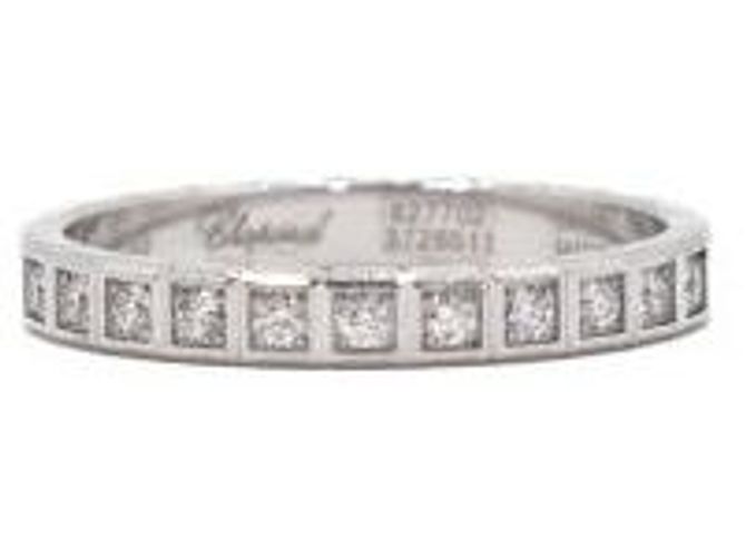 Chopard Weißgold Ice Cube Diamant Ring Halbset Größe Silber 