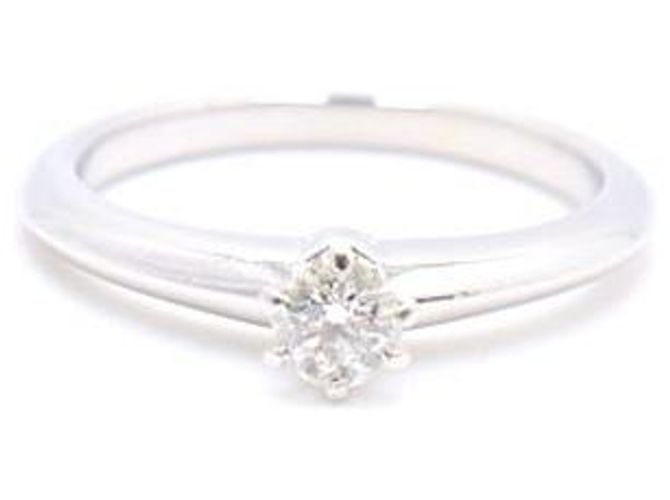 Tiffany & Co Platin-Diamant-Ehering Karat Größe Silber