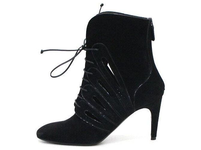 Bottega Veneta Black Suede Women's Ankle Boots