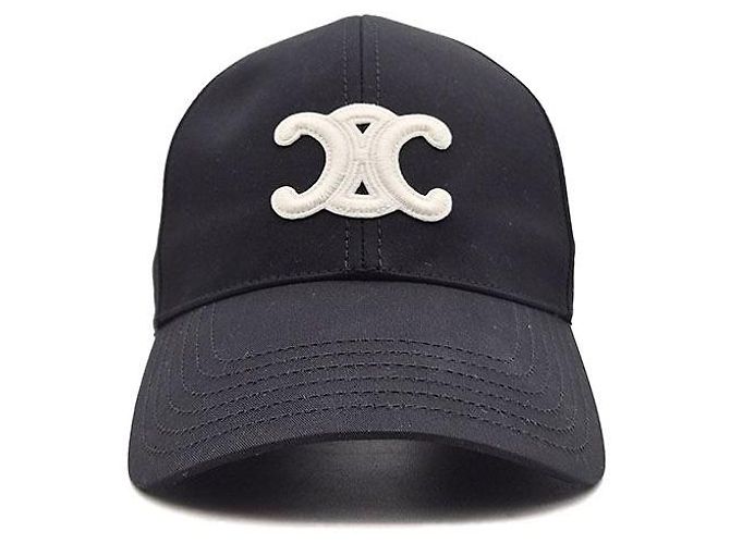 Céline Triomphe Baseball Cap Schwarz