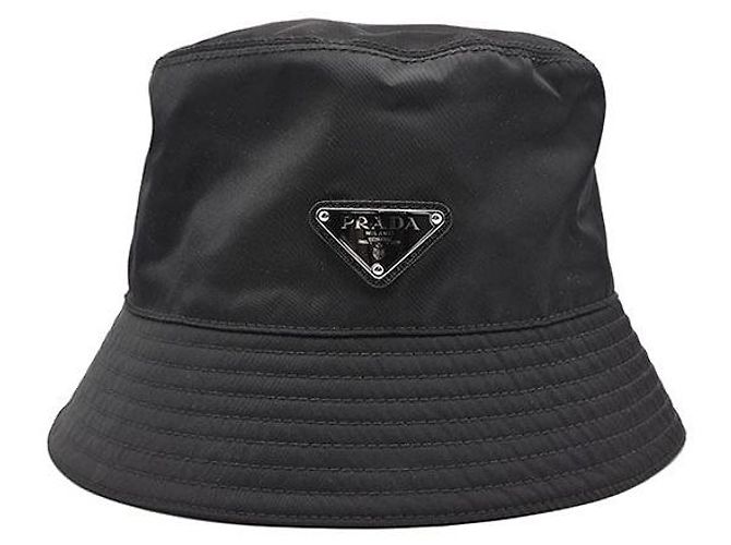 Prada Re-Nylon Bucket Hat Schwarz