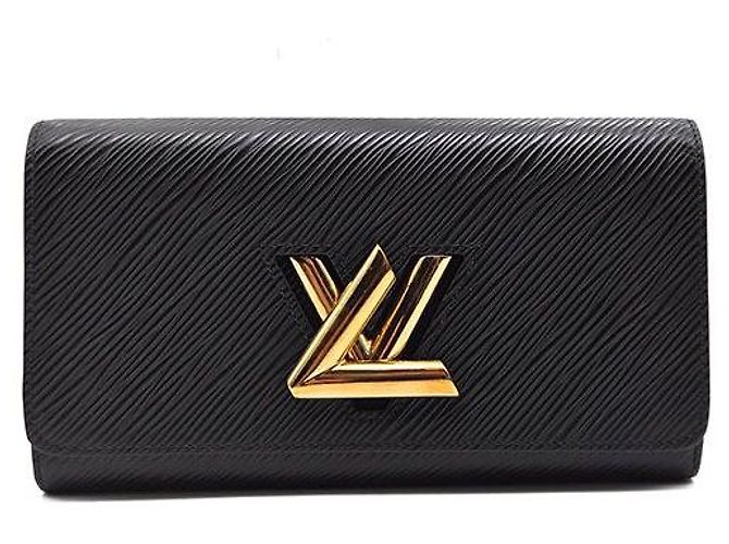 Louis Vuitton Epi Twist Long Wallet Black
