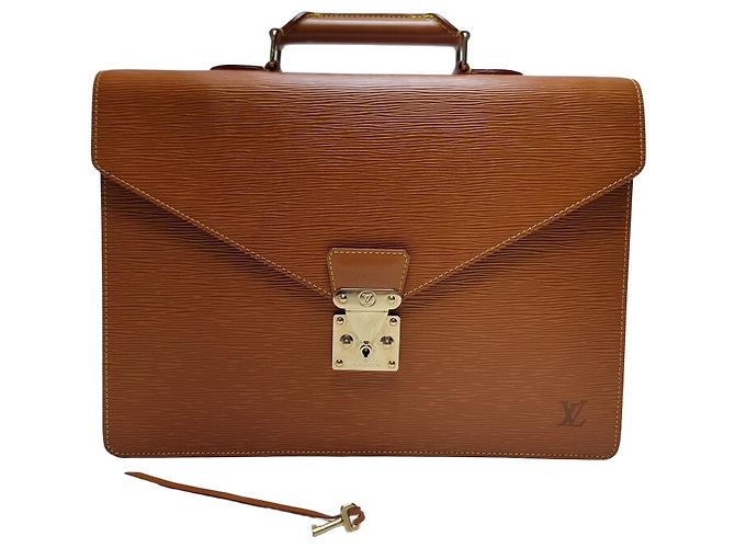 Louis Vuitton Serviette Briefcase Camel (Premium, Unisex) Brown