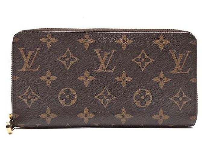 Louis Vuitton Cartera Zippy Monogram Castaño
